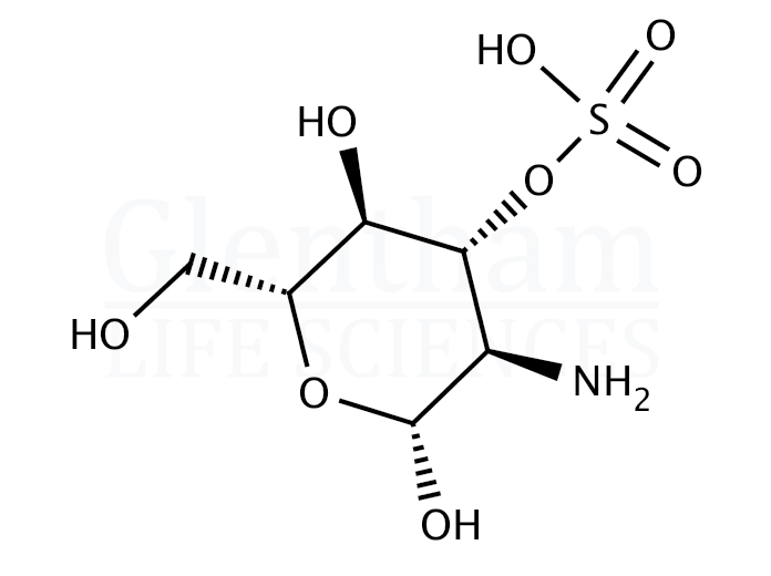 D-Glucosamine-3-sulphate Structure