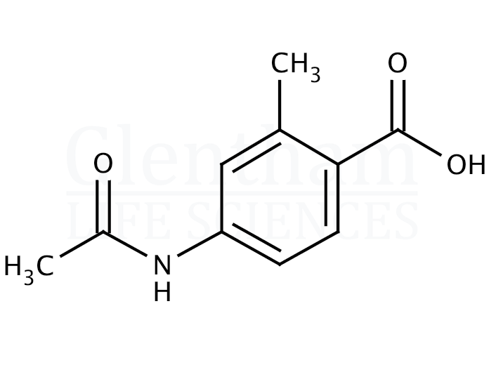 Structure for 4-Acetamido-2-methylbenzoic acid  (103204-69-9)