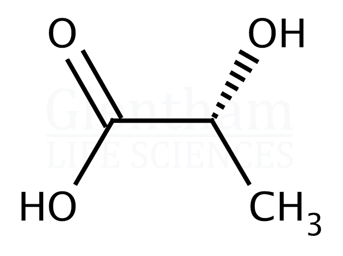 D-(-)-Lactic acid Structure