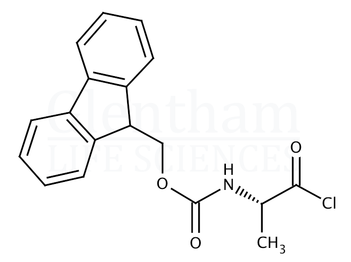 Structure for Fmoc-L-alanyl chloride (103321-50-2)
