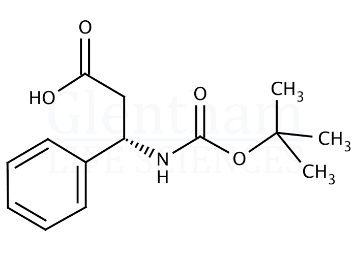 Structure for Boc-D-β-Phe-OH   (103365-47-5)