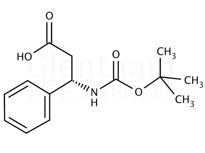 Boc-D-β-Phe-OH   Structure