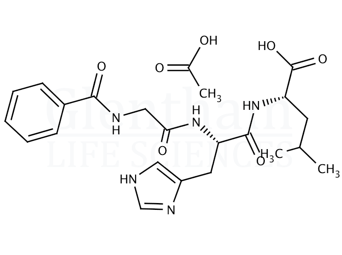 Structure for Hippuryl-His-Leu acetate salt