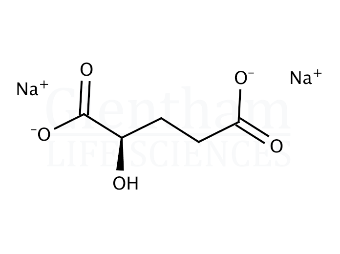 D-alpha-Hydroxyglutaric acid disodium salt Structure