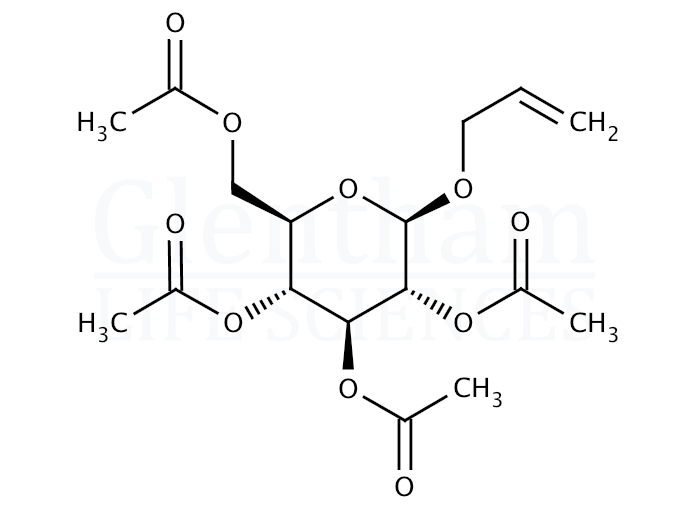 Structure for Allyl 2,3,4,6-tetra-O-acetyl-b-D-glucopyranoside