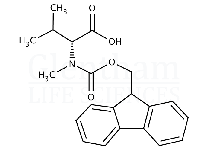 Fmoc-Nalpha-methyl-D-valine Structure
