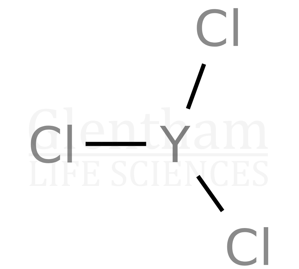 Yttrium chloride, anhydrous, 99.9% Structure