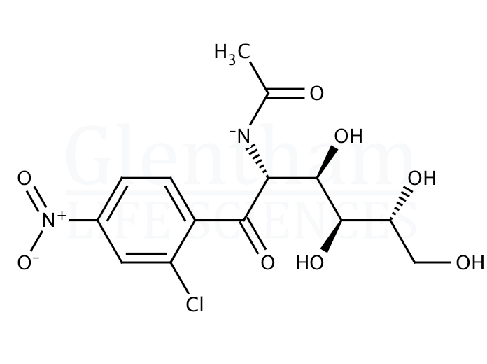 Structure for 2-Chloro-4-nitrophenyl 2-acetamido-2-deoxy-b-D-glucopyranoside