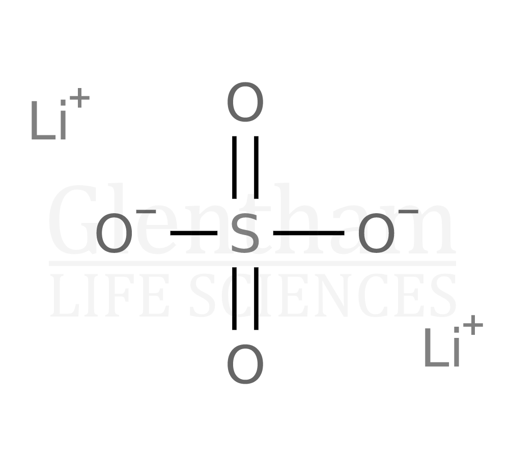 Lithium sulfate, anhydrous, 99% Structure