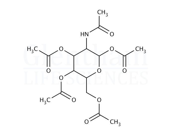 2-Acetamido-1,3,4,6-tetra-O-acetyl-2-deoxy-a-D-galactopyranose Structure