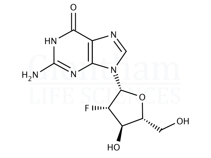 9-(2''-Deoxy-2''-fluoro-b-D-arabinofuranosyl)guanine Structure