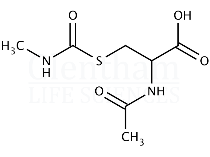 N-Acetyl-S-(N-methylcarbamoyl)-L-cysteine Structure