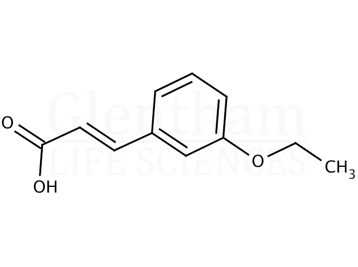 Structure for 3-Ethoxycinnamic acid
