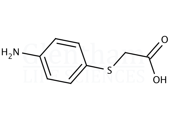 Structure for  2-(4-Aminophenylthio)acetic acid   (104-18-7)