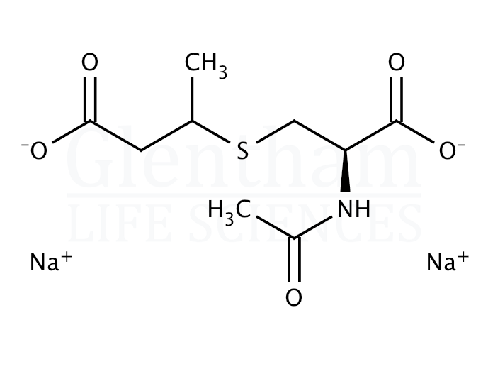 N-Acetyl-S-(3-carboxy-2-propyl)-L-cysteine disodium salt Structure