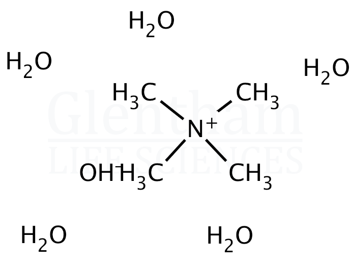 Tetramethylammonium hydroxide pentahydrate Structure