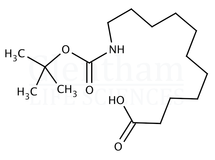 Structure for  Boc-11-Aun-OH    (10436-25-6)