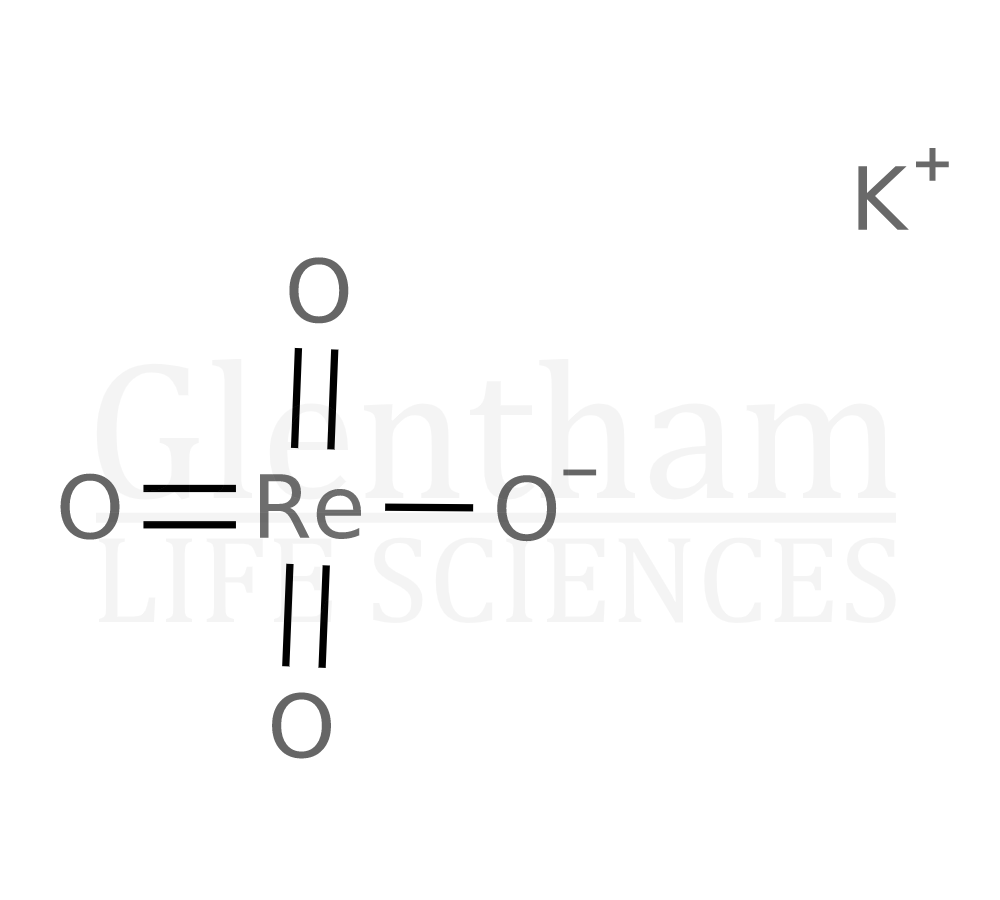 Potassium perrhenate, 99+% Structure