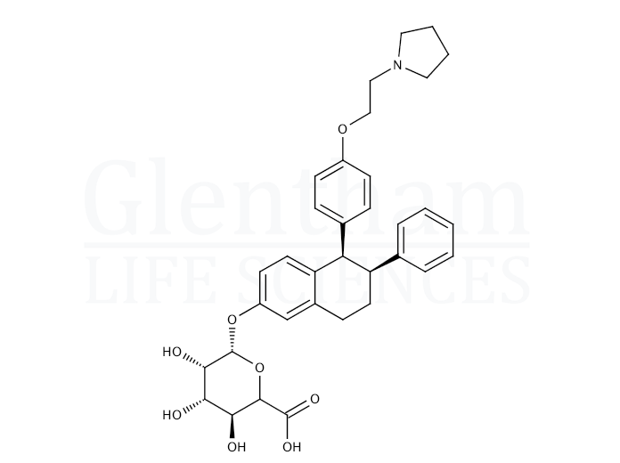 Lasofoxifene b-D-glucuronide Structure