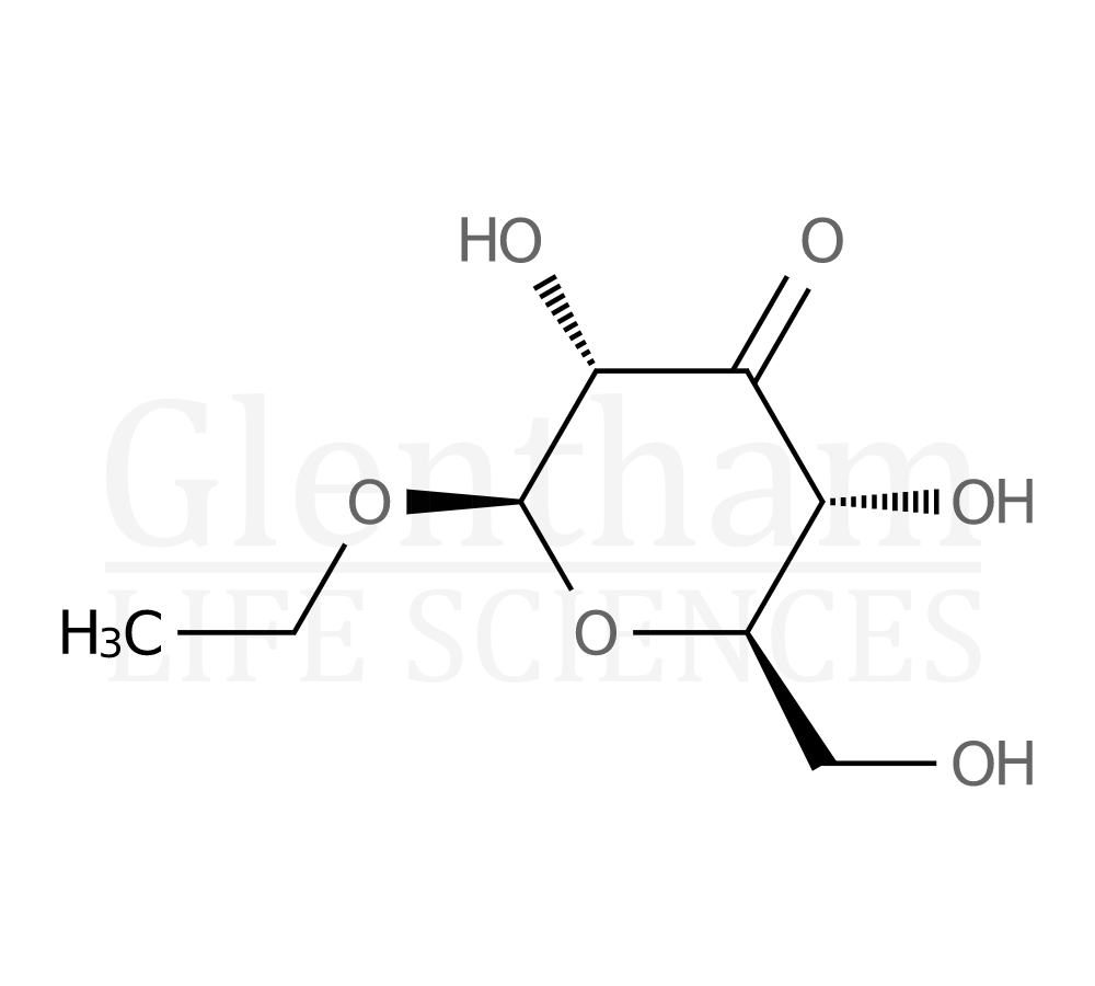 Ethyl b-D-ribo-hex-3-ulopyranoside Structure