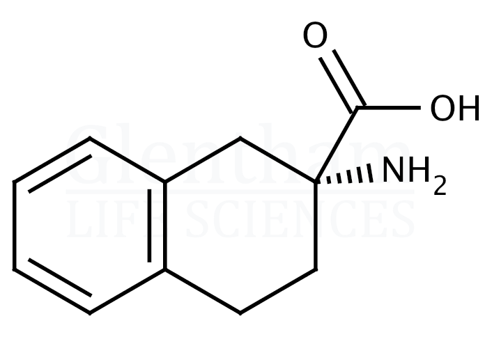 Structure for  (R)-2-Amino-1,2,3,4-tetrahydronaphthalene-2-carboxylic acid    (104974-44-9)