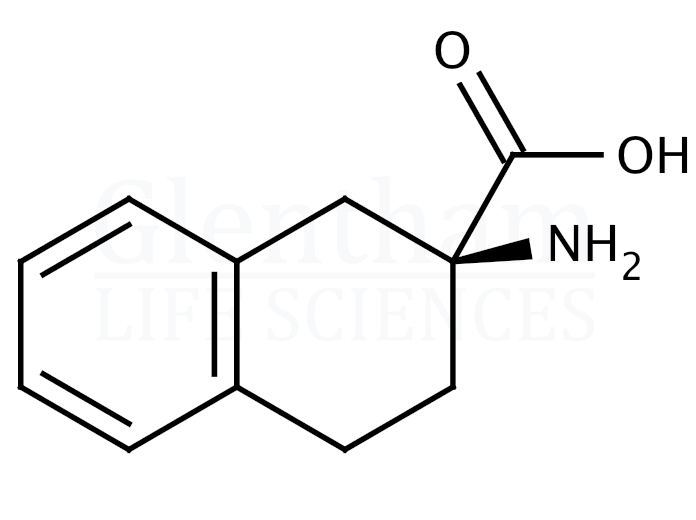 Structure for (S)-2-Amino-1,2,3,4-tetrahydro-2-naphthalenecarboxylic acid   (104974-45-0)