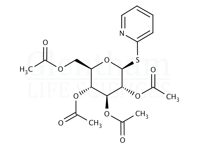 2-Pyridyl 2,3,4,6-tetra-O-acetyl-b-D-thioglucopyranoside Structure