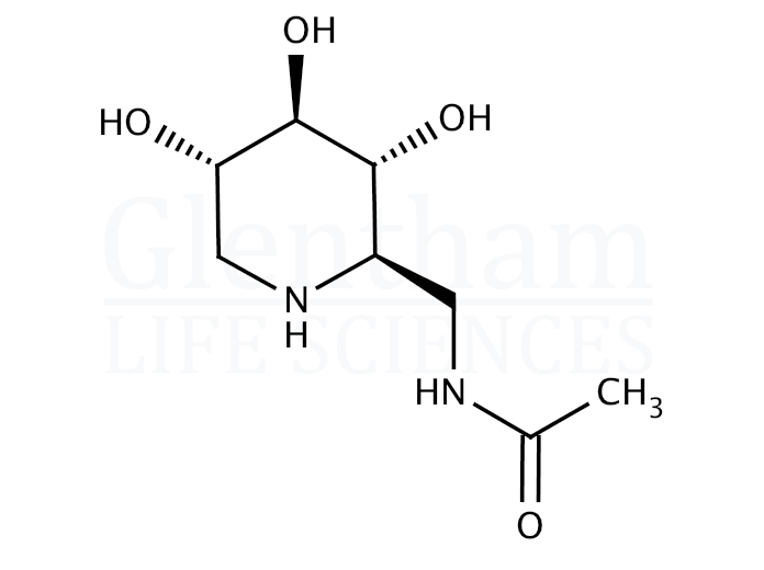 2-Acetamido-1,2-dideoxynojirimycin Structure