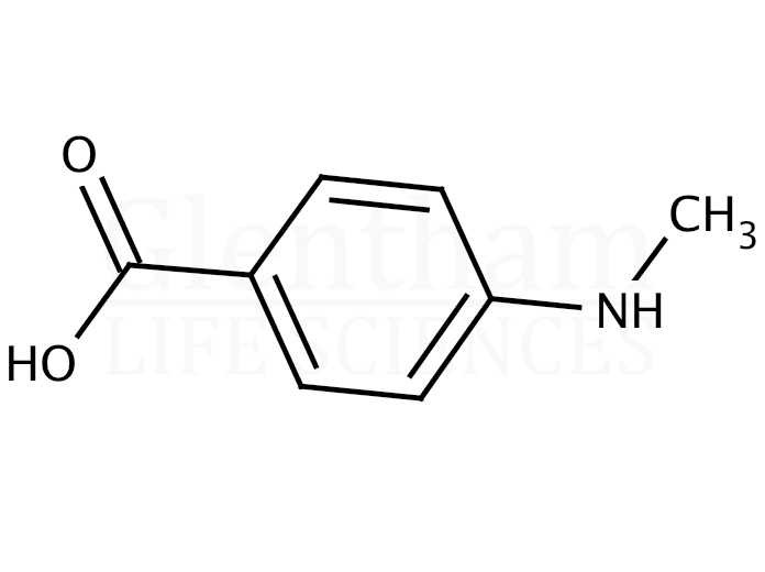 Structure for 4-(Methylamino)benzoic acid  (10541-83-0)