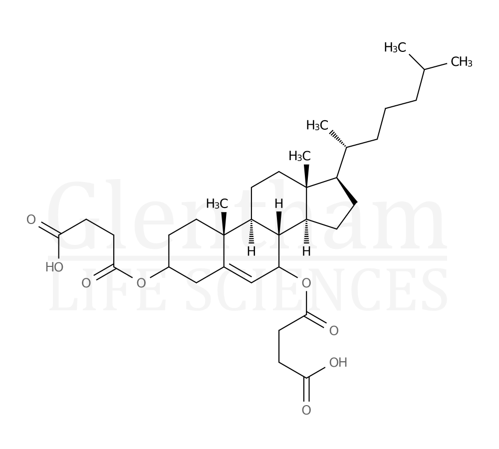 Structure for 7beta-Hydroxy-cholesteryl-bishemisuccinate-diethanolamine salt (105449-93-2)