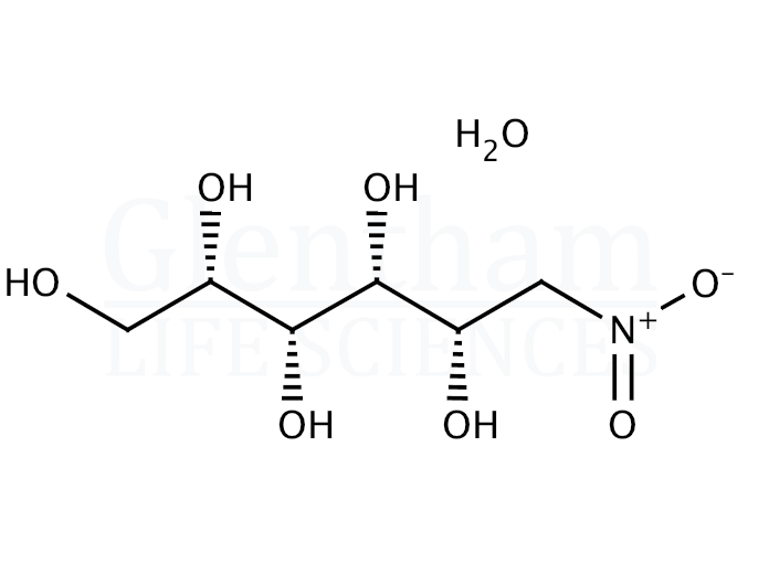 Structure for  1-Deoxy-1-nitro-L-iditol hemihydrate  (105499-37-4)