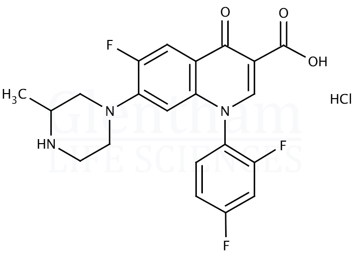 Structure for Temafloxacin hydrochloride