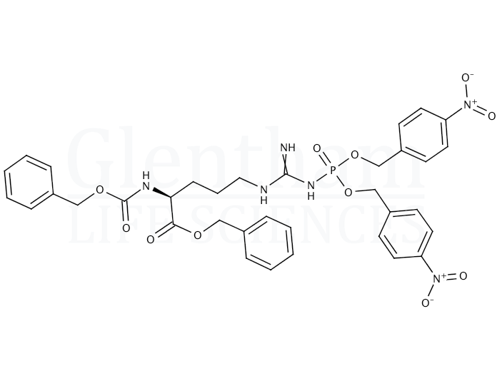 Strcuture for Nα-Carbobenzyloxy-Nω-bis-p-nitrobenzylphospho-L-arginine benzyl ester