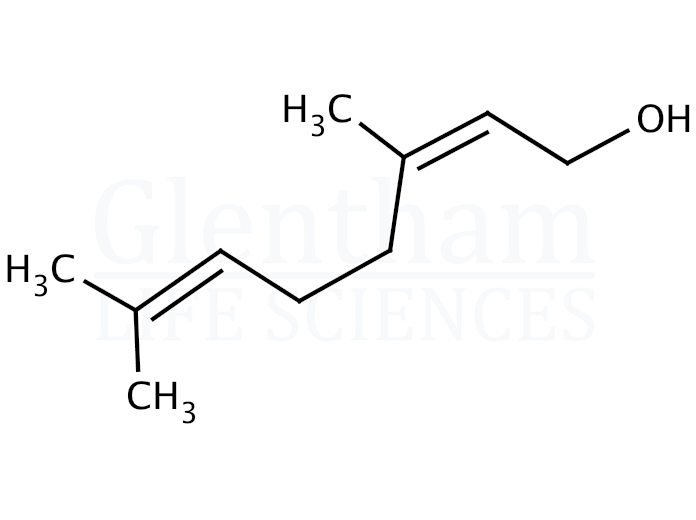 Structure for cis-3,7-Dimethyl-2,6-octadien-1-ol 