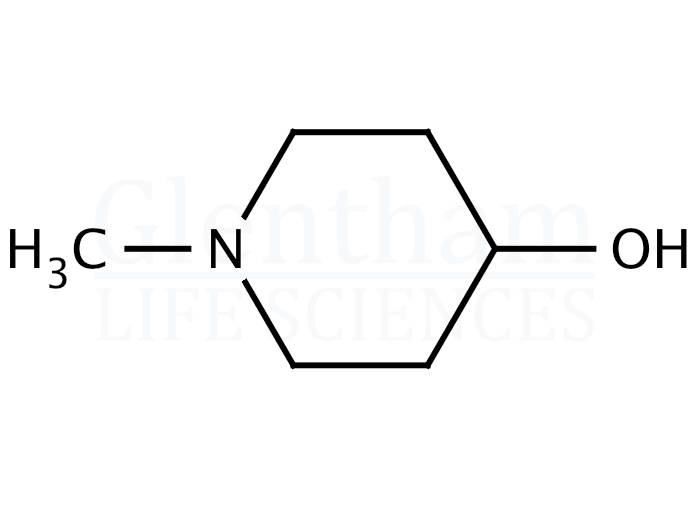 4-Hydroxy-1-methylpiperidine Structure
