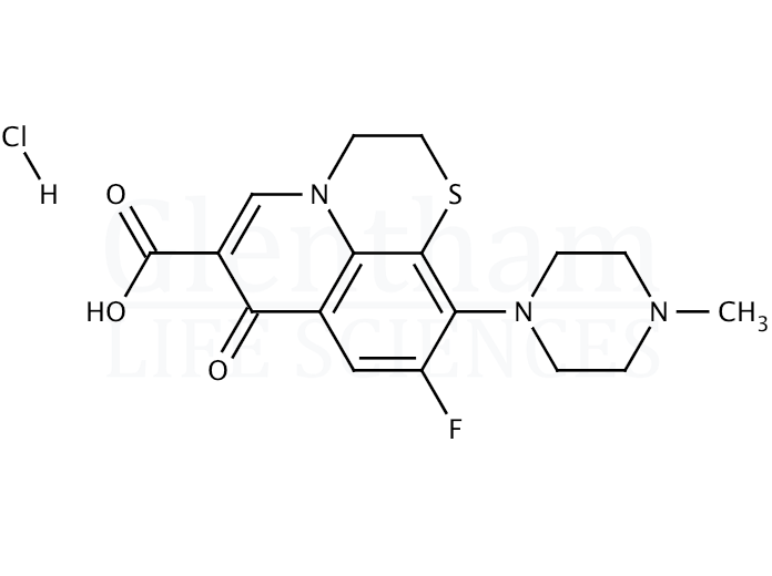 Structure for Rufloxacin hydrochloride (106017-08-7)