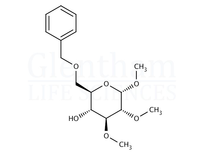 Structure for Methyl 6-O-benzyl-2,3-di-O-methyl-a-D-glucopyranoside