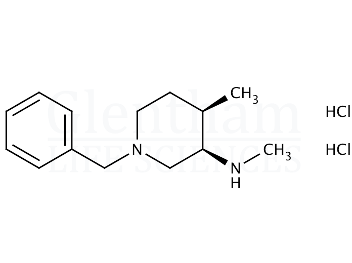 Structure for cis-1-Benzyl-N,4-dimethylpiperidin-3-amine dihydrochloride