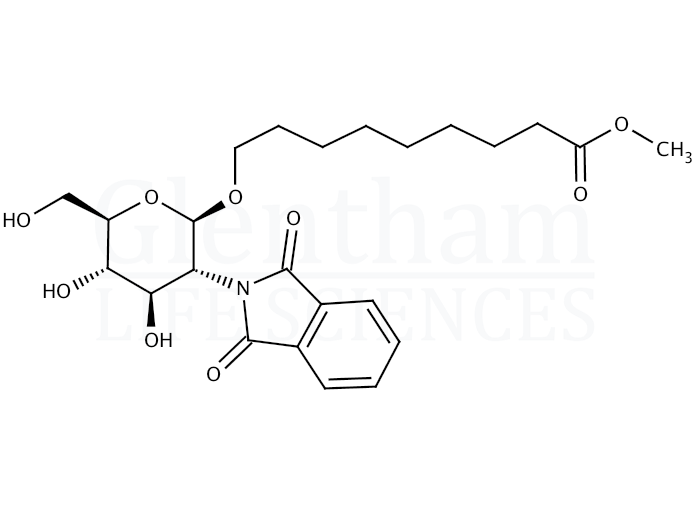 8-Methoxycarbonyloctyl-2-deoxy-2-phthalimido-β-D-glucopyranoside Structure