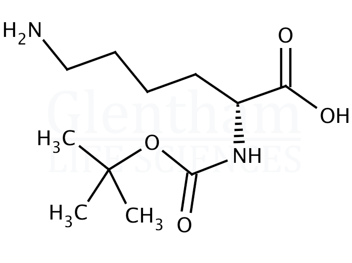 Boc-D-Lys-OH Structure