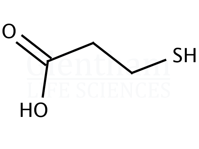 Structure for 3-Mercaptopropionic acid (107-96-0)