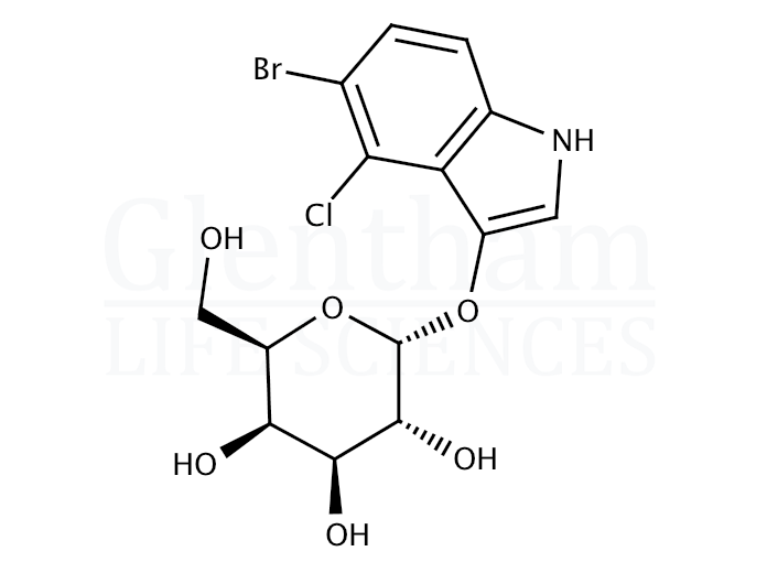 Strcuture for 5-Bromo-4-chloro-3-indolyl a-D-galactopyranoside