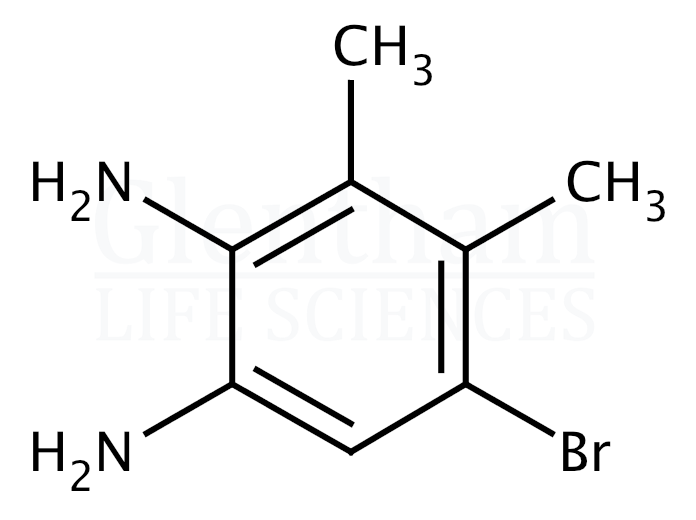 Structure for 5-Bromo-1,2-diamino-3,4-dimethylbenzene