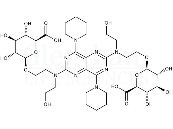 Dipyridamole di-O-b-D-glucuronide Structure
