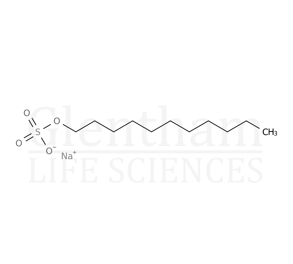 Structure for Sodium n-undecyl sulfate, 99%