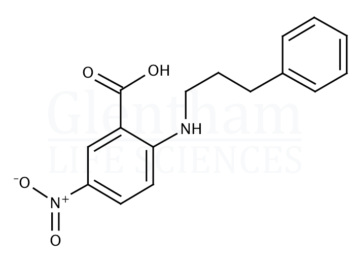 Structure for 5-Nitro-2-(3-phenylpropylamino)benzoic acid
