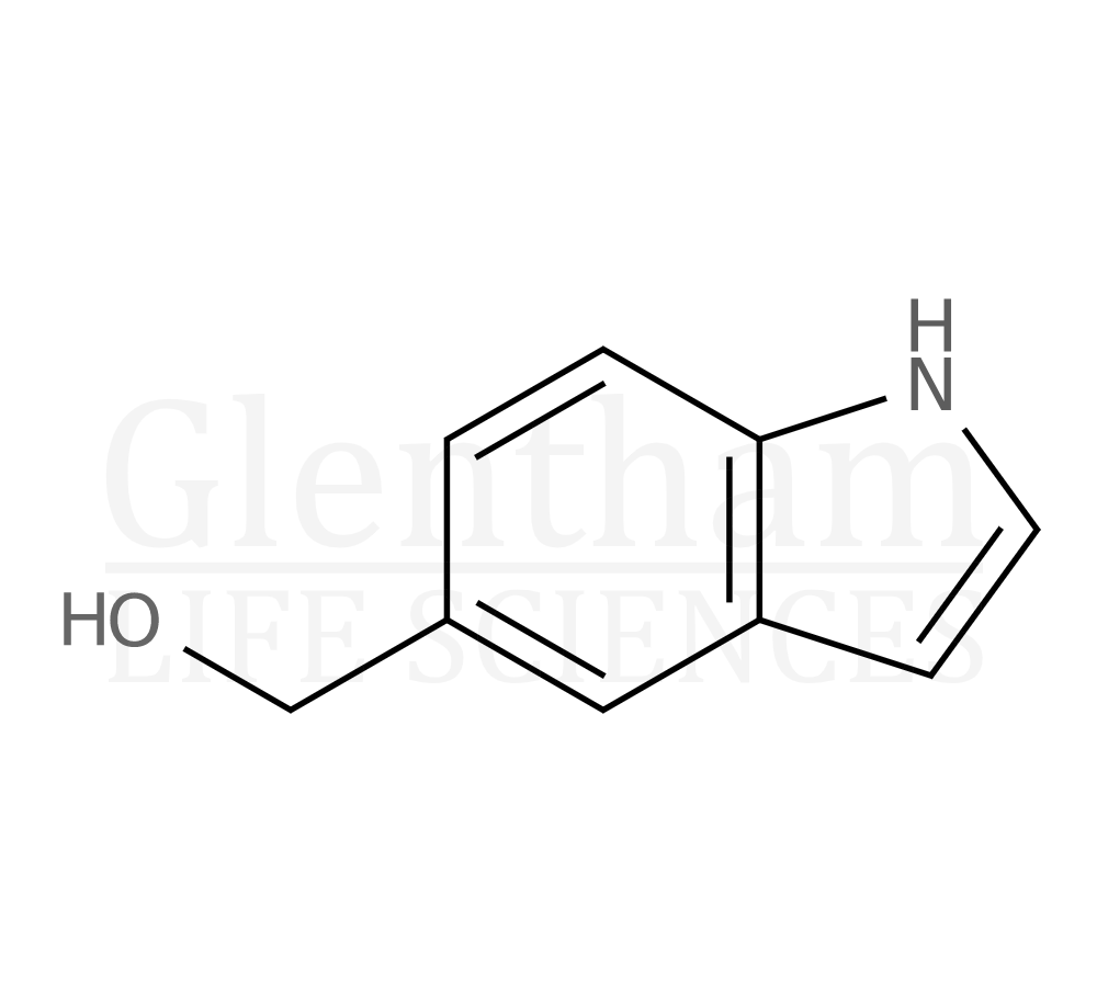 Indole-5-Methanol Structure