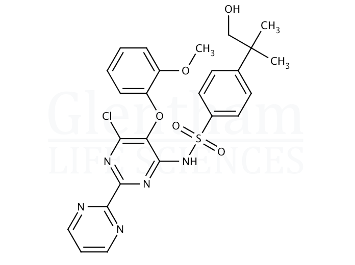 4-(2-Hydroxy-1,1-dimethylethyl)-N-[6-chloro-5-(2-methoxyphenoxy)-(2,2''-bipyrimidin)-4-yl]benzenesulfonamide Structure