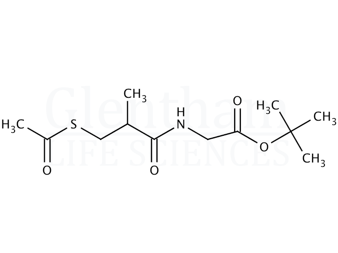 N-(3-Acetylthio-2-methylpropanoyl)glycine tert-butyl ester Structure