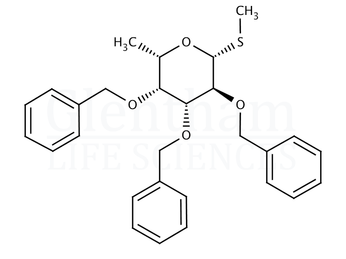 Structure for Methyl 2,3,4-tri-O-benzyl-b-L-thiofucopyranoside